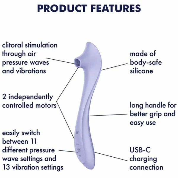 Satisfyer Easy Lover Vibrator & Air Pulse Stimulator