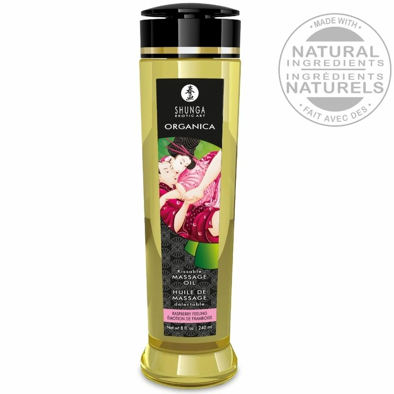 SHUNGA Olejek do masaÅ¼u Malinowe Uczucie 240ml naturalny organiczny