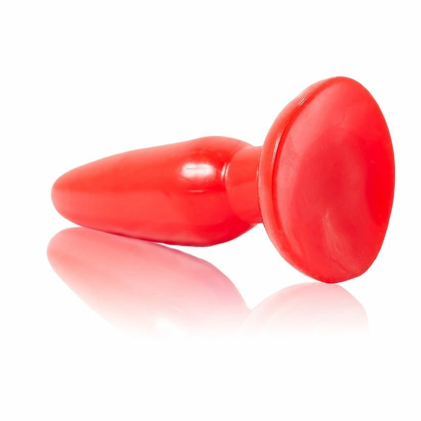 Baile Anal Plug Small Red 15cm with Suction Cup Flexible