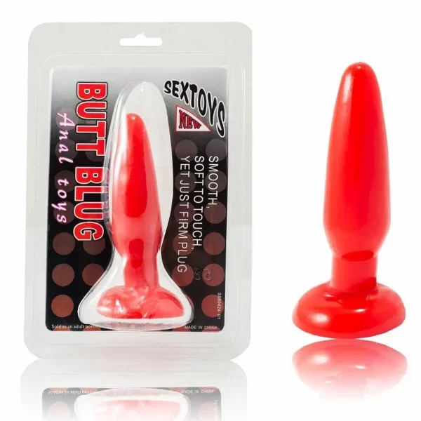 Baile model Red Plug 15 cm - elastyczny korek z przyssawkÄ…