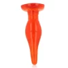 BAILE Red Soft Touch Anal Plug 14.2 cm with Suction Cup Base