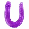 Baile Double Flexible Intimate Device Lilac Jelly 29cm - Anelma sextoys