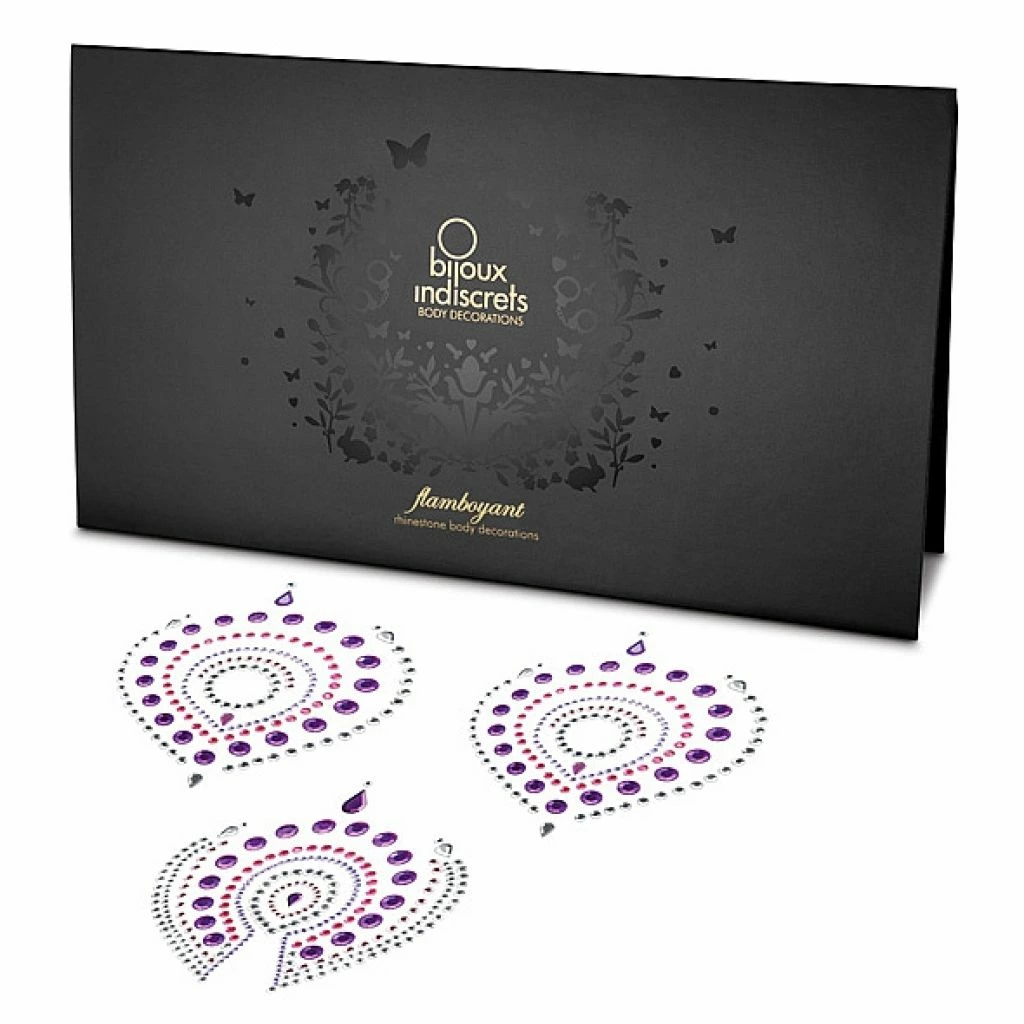 Bijoux Indiscrets Flamboyant Body Jewels Purple & Pink Set