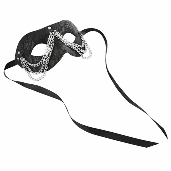 Sportsheets Sincerely Chained Lace Mask - maska z koronkÄ… i Å‚aÅ„cuszkami