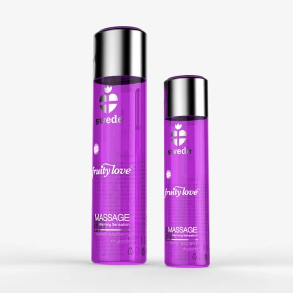 Swede Fruity Love Massage Sweet Raspberry Rhubarb 120ml - Olejek do masaÅ¼u