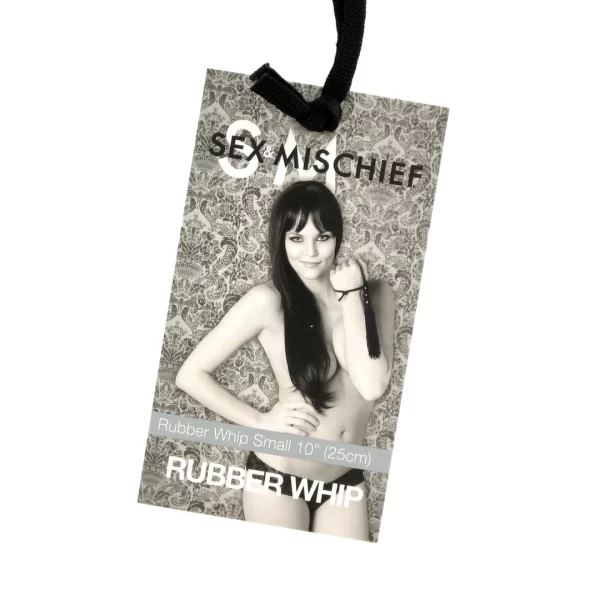 Sportsheets S&M Rubber Whip Small Black 25 cm