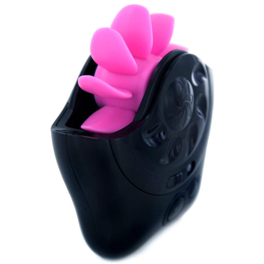 Lovehoney Sqweel 2 Black - system rotacyjny z 10 silikonowymi płatkami - Anelma wibratory specjalne