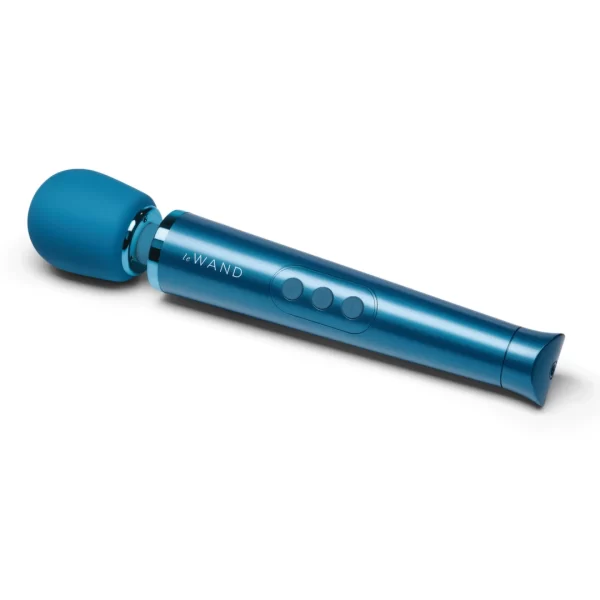 Le Wand Petite Massager Blue - Compact Rechargeable Model