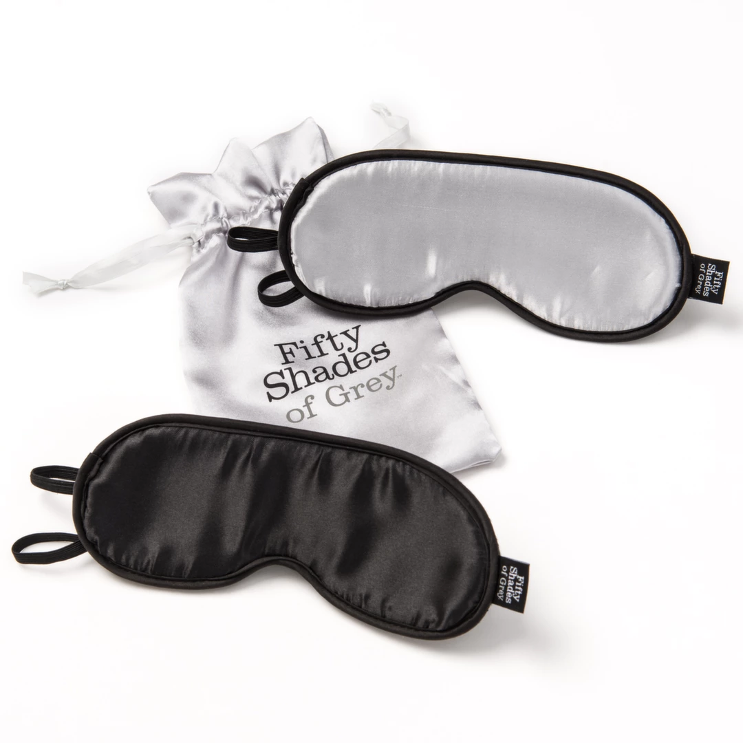 Fifty Shades of Grey No Peeking Satin Blindfold Set 2 pcs