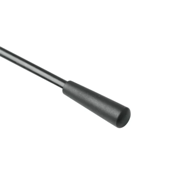 S&M Riding Crop Black Vinyl 43 cm - Durable Compact Model