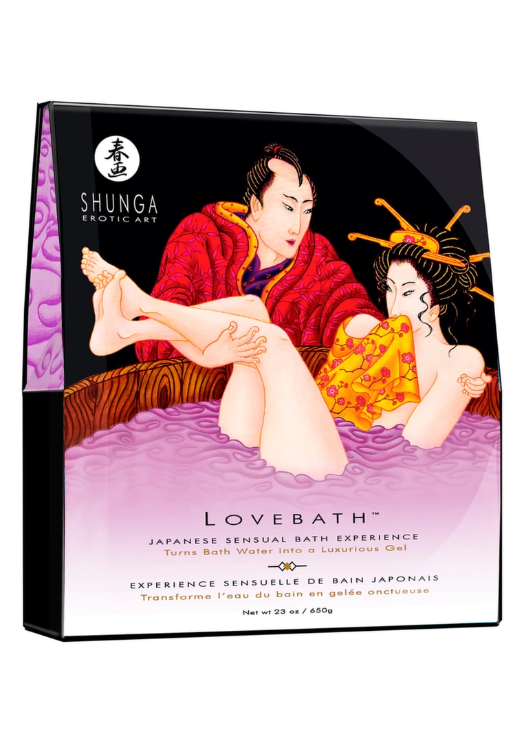 Shunga Lovebath Sensual Lotus 650g Aromatic Bath Jelly Powder - Anelma Shunga Lovebath Sensual Lotus 650g Aromatic Bath Jelly Powder