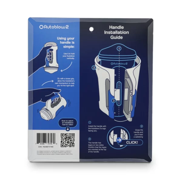 Autoblow Easy-Grip Handle combines an ergonomic design for comfortable