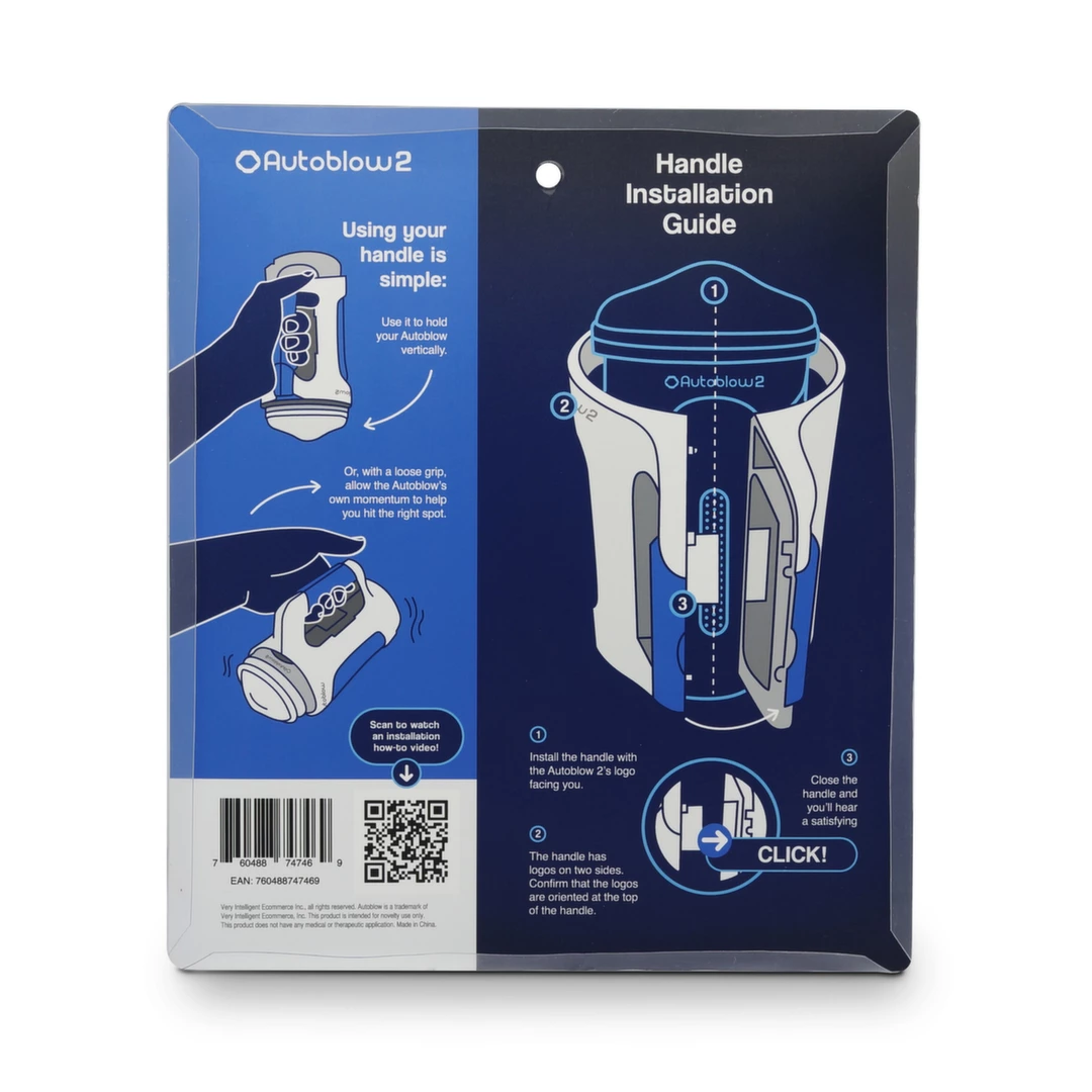 Autoblow Easy-Grip Handle combines an ergonomic design for comfortable