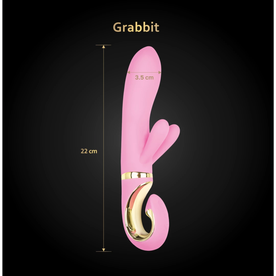 silikon medyczny - Anelma Gvibe Grabbit Pink – Podwójne (króliczki)