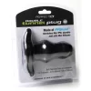 Perfect Fit Double Tunnel Plug Medium Black - Model z Podwojnym KanaÅ‚em