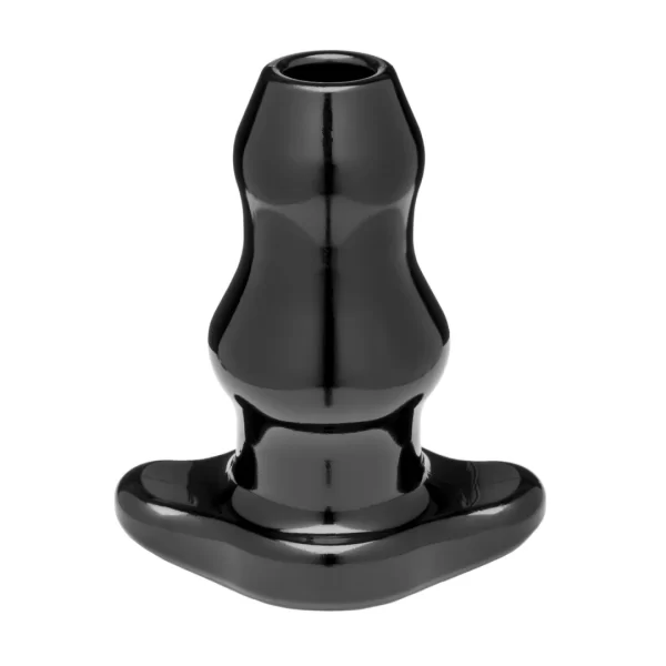 Perfect Fit Double Tunnel Plug Large Black - Innovative Hollow Design