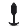 b-Vibe Vibrating Snug Plug 2 Black - Weighted Silicone Model