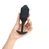 b-Vibe Vibrating Snug Plug 4 Black