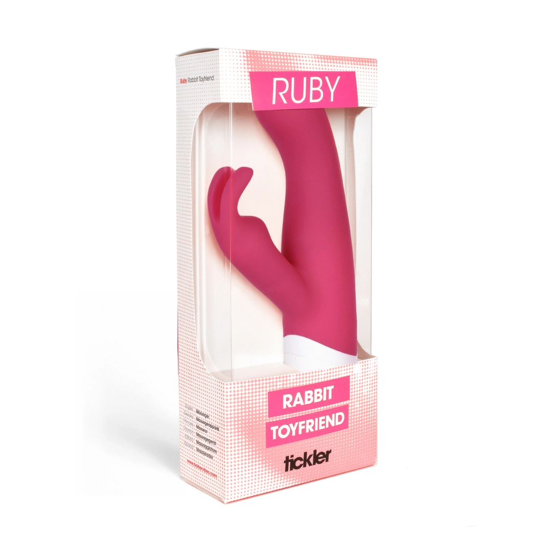 Tickler Ruby Rabbit Intimate Device Magenta Silicone 225mm