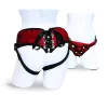 Sportsheets Sunrise Lace Corsette Harness Red Plush Adjustable 152cm - Anelma sextoys