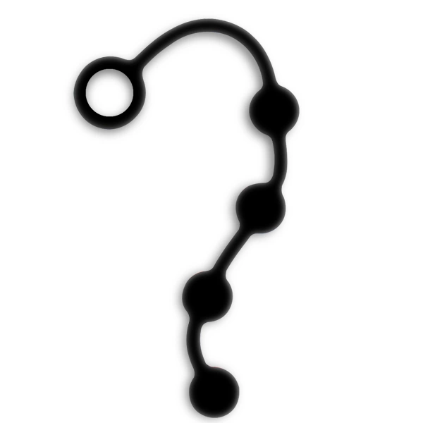 Nexus Excite Small Anal Beads Flexible Silicone 24cm Black