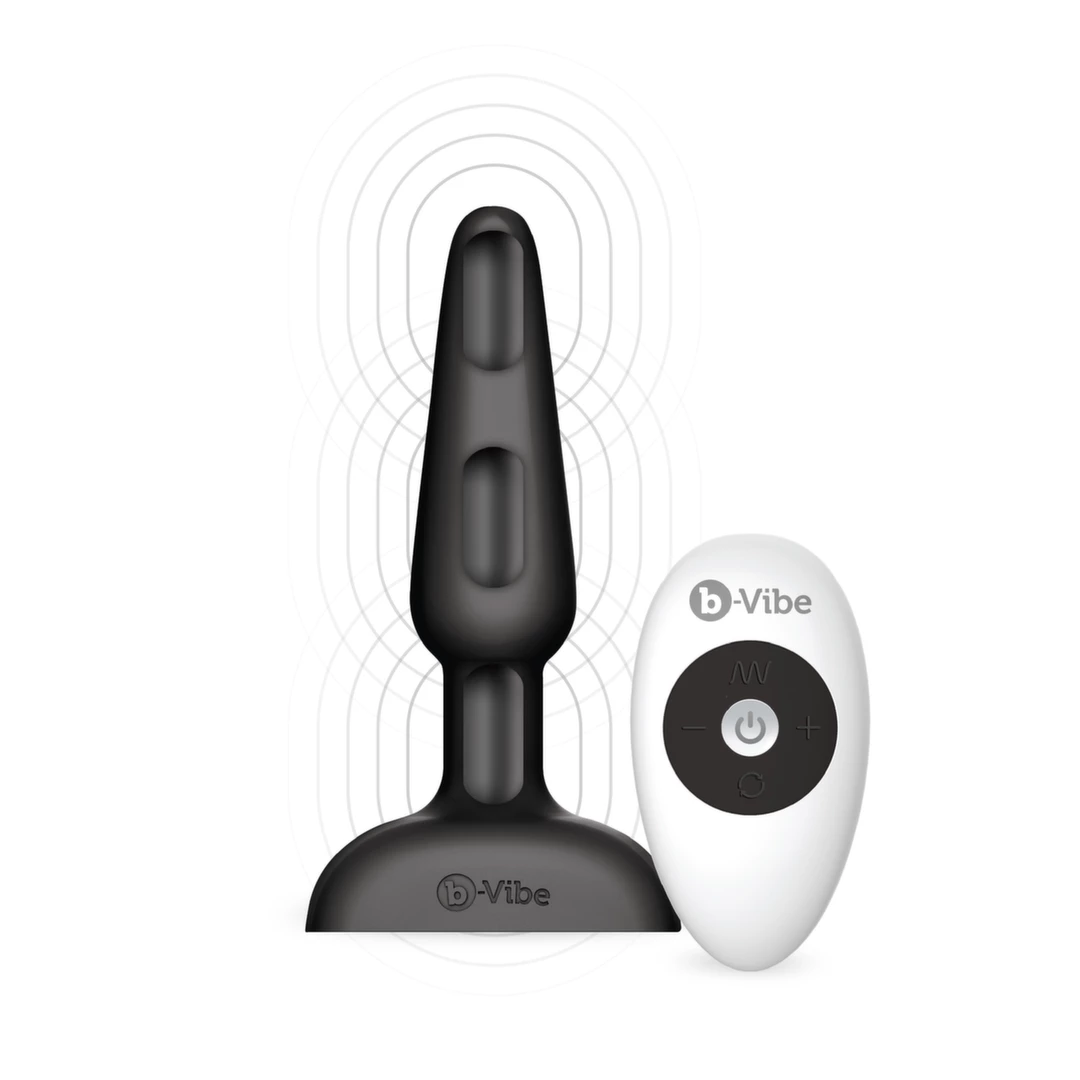b-Vibe Trio Plug Black - Medium Size Intimate System