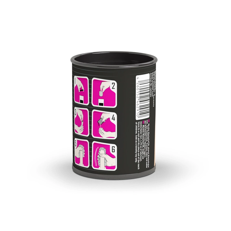 White - Anelma Mystim MasturbaTIN Ribbed Rita combines flexible elastomer for comfortable