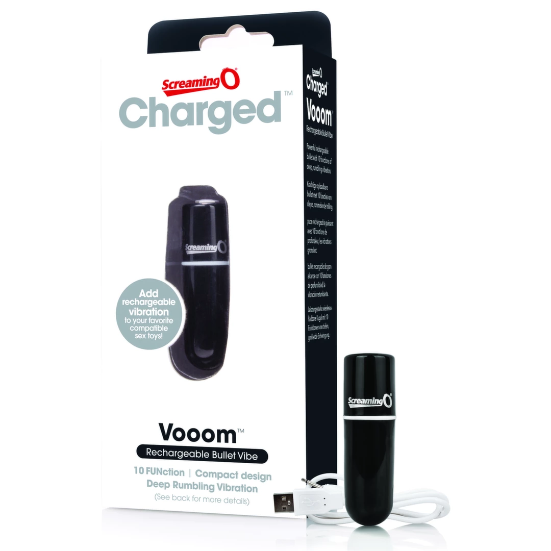 The Screaming O Charged Vooom Black - vibraattori