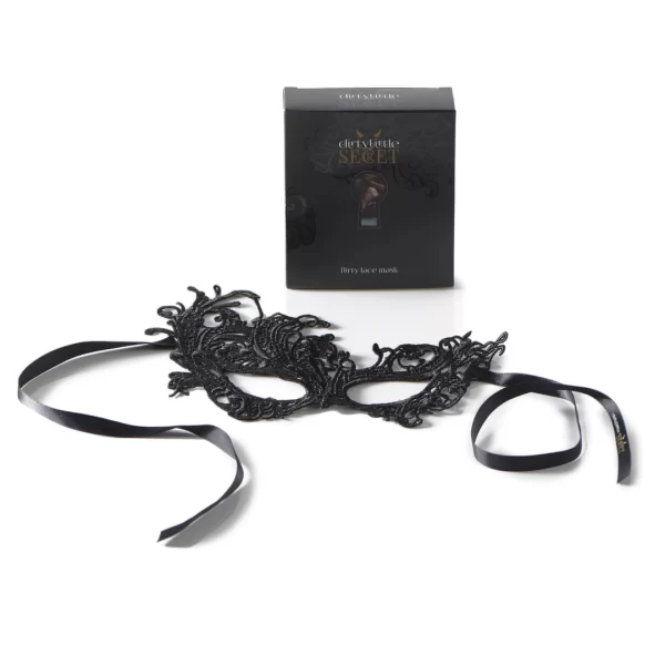 Dirty Little Secret Elegant Lace Eye Mask - Black