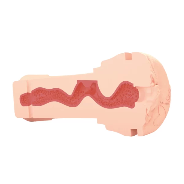 Mystim Opus Mica Micaela Schaefer Intimate Device Skin Tone 22cm combines flexible elastomer and an ergonomic design in a practical