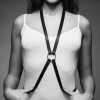 Bijoux Indiscrets Maze 8 Harness Black Adjustable Vegan