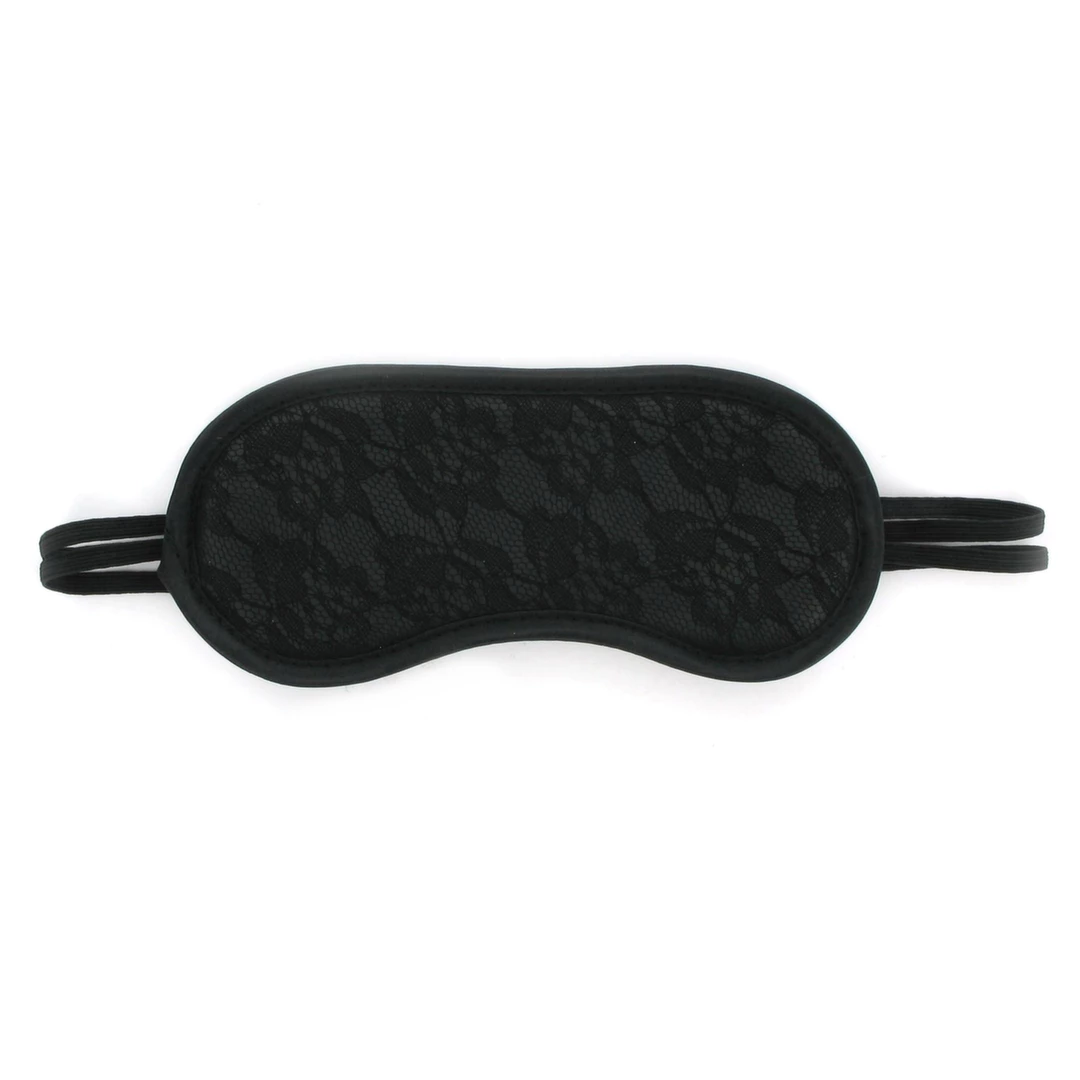 Sportsheets Sincerely Lace Blindfold delikatna maska na oczy czarna