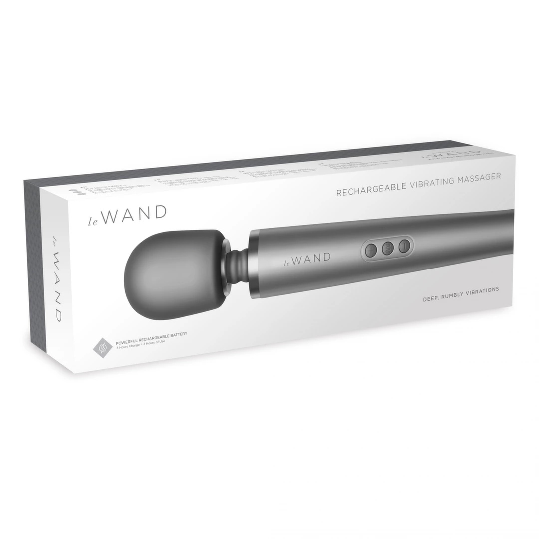 Le Wand Massager Grey - Rechargeable Luxury Wand