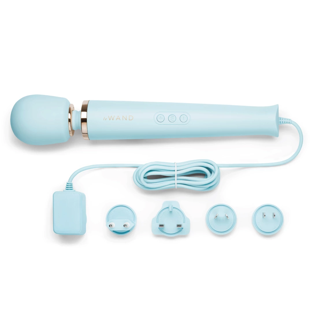 Le Wand Plug-In Massager Sky Blue – Wibratory masażery