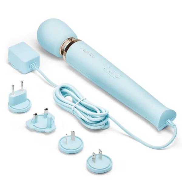 Le Wand Plug-In Massager Sky Blue - Anelma Le Wand Plug-In Massager Sky Blue