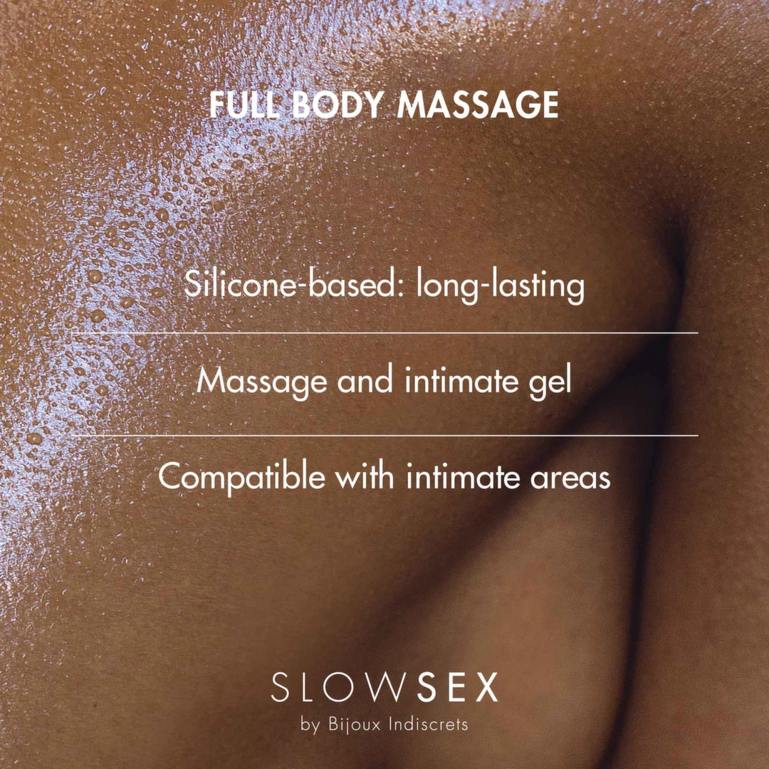 Bijoux Indiscrets Slow Sex Massage Gel Coconut Scent 50ml. Massage oil. See formula
