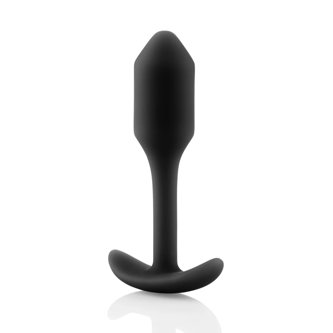 b-Vibe Snug Plug 1 czarny - silikonowy model z wagÄ… 54g