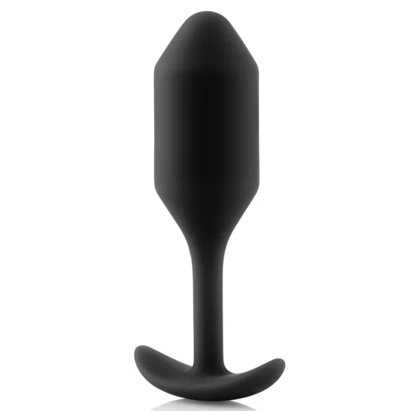 b-Vibe Snug Plug 2 Black - anatomiczny model silikonowy
