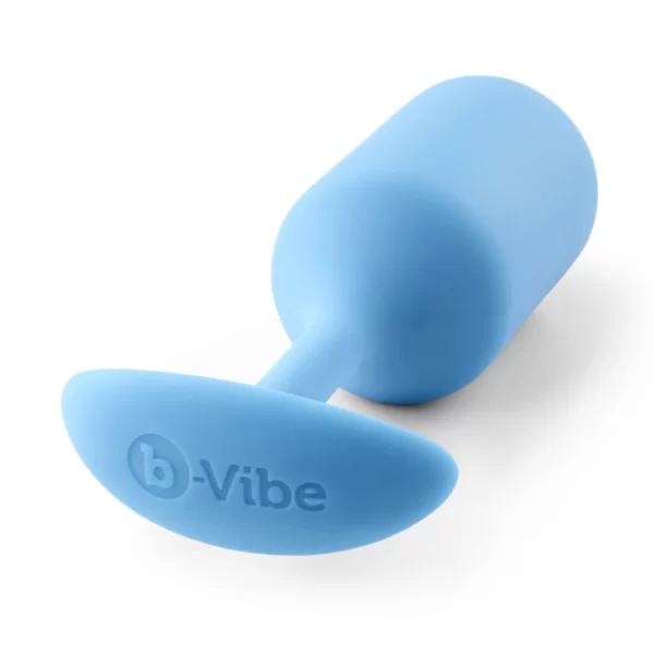 b-Vibe Snug Plug 3 Weighted Silicone Intimate Device Teal