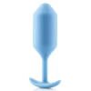b-Vibe Snug Plug 3 Teal - silikonowy anatomiczny model z obciążeniem 180g b-Vibe Snug Plug 3 Teal - silikonowy anatomiczny model z obciążeniem 180g