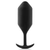b-Vibe Snug Plug 4 Black Weighted Silicone Plug 257g 4.3x14cm - Anelma b-Vibe Snug Plug 4 Black Weighted Silicone Plug 257g 4.3x14cm