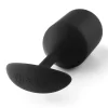 b-Vibe Snug Plug 4 Black Weighted Silicone Plug 257g