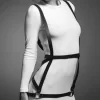 Bijoux Indiscrets Maze Arrow Dress Harness Black pasy regulowane czarne