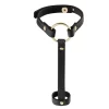 Bijoux Indiscrets Maze Simple Hand Bracelet Black Vegan Leather - Anelma Bijoux Indiscrets Maze Simple Hand Bracelet Black Vegan Leather