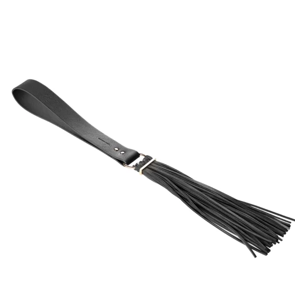 Bijoux Indiscrets Maze Tassel Flogger Black - czarny pejcz z frÄ™dzlami
