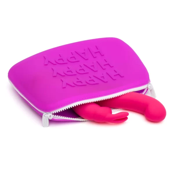 Happy Rabbit Storage Zip Bag Large Silicone Purple