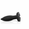 The Screaming O Vibrating Plug Black - wibrujÄ…cy korek silikonowy z pilotem