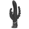 Happy Rabbit Triple Curve Black Silicone Intimate Machine 3 Motors - Anelma Happy Rabbit Triple Curve Black - vibraattori
