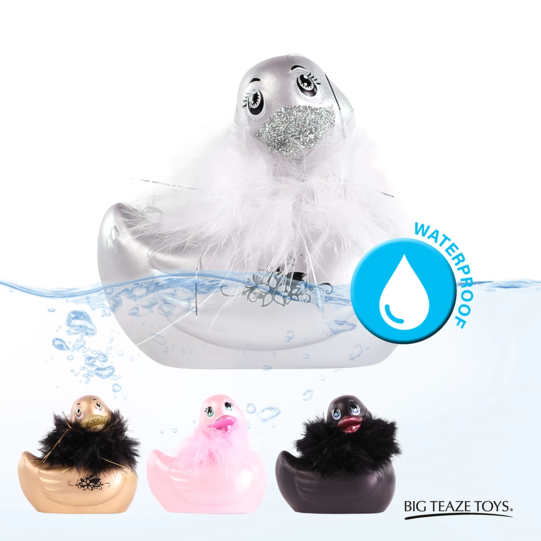 Big Teaze Toys I Rub My Duckie 2.0 Paris Silver masażer - vibraattori - Anelma wand massager