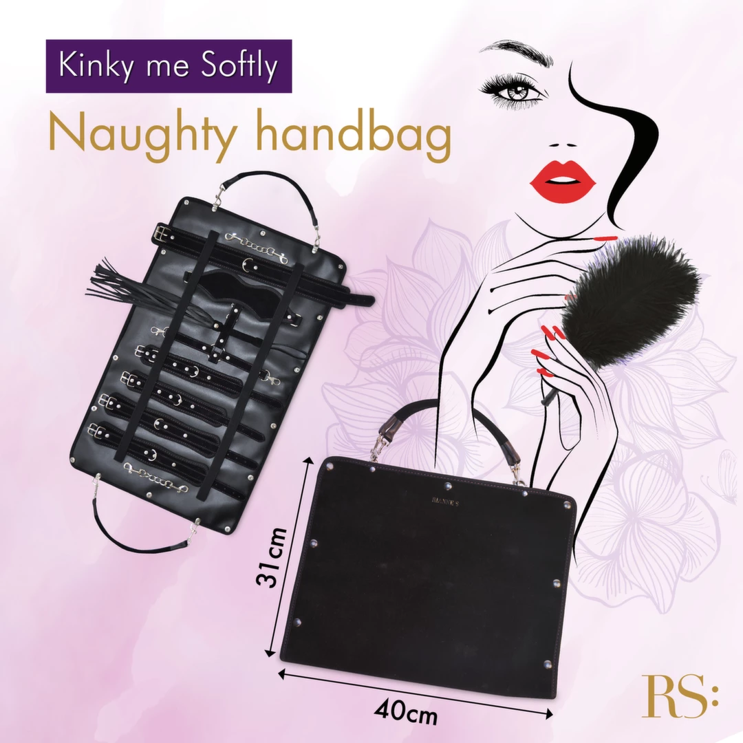 Rianne S Soiree Kinky Me Softly Black - Zestaw akcesoriow 7w1 w eleganckiej torbie